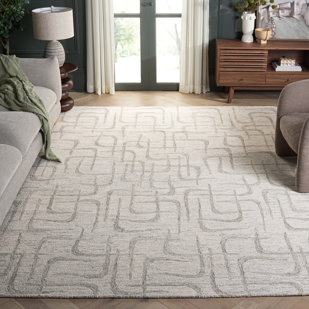 SAFAVIEH Handmade Ebony Fevzie Modern Wool Rug