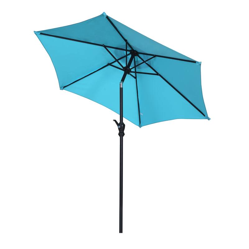 Ainfox 9ft Outdoor Patio Umbrella Multi-color Crank Lift Without Base