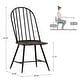 preview thumbnail 5 of 18, Belita Two-Tone Metal and Wood Spindle Back Dining Chairs (Set of 4) by iNSPIRE Q Modern