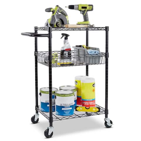 Buy Assembled, Kitchen Cart, Black Kitchen Carts Online at ...