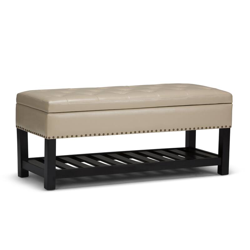 WYNDENHALL Riley 43 inch Wide Rectangle Ottoman Bench - 43 W x 17 D x 19 H