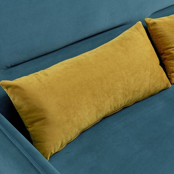 Shop Merax Small Compact Soft Velvet Sleeper Sofa Bed With Pull Out Bed And 2 Lumbar Pillows Overstock 31769426 Pink