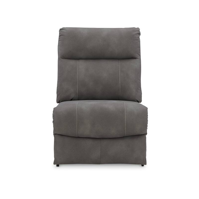 Signature Design by Ashley Next-Gen DuraPella Dark Gray 5-Piece Power Reclining Sectional - 118" W x 118" D x 41" H