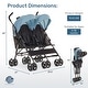 preview thumbnail 7 of 18, Dream On Me Twin Venture Umbrella Stroller