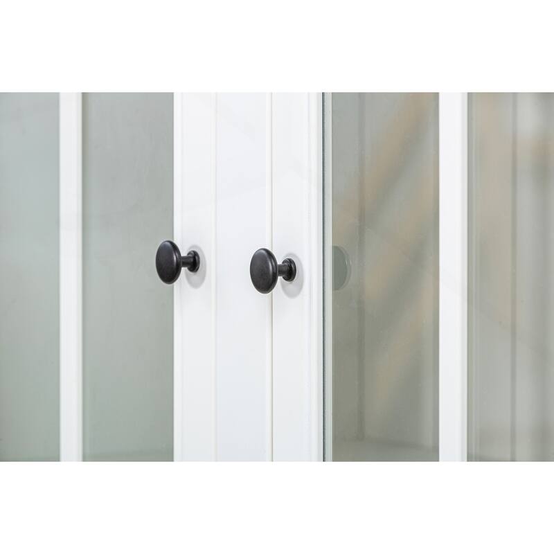 75.25in Tall Display Cabinet with Double Glass Doors