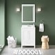 preview thumbnail 106 of 109, OVE Kansas Single Sink Bathroom Vanity, Dove White Engineered Stone Top