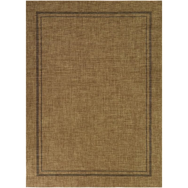 Proust Solid Border Indoor/Outdoor Area Rug