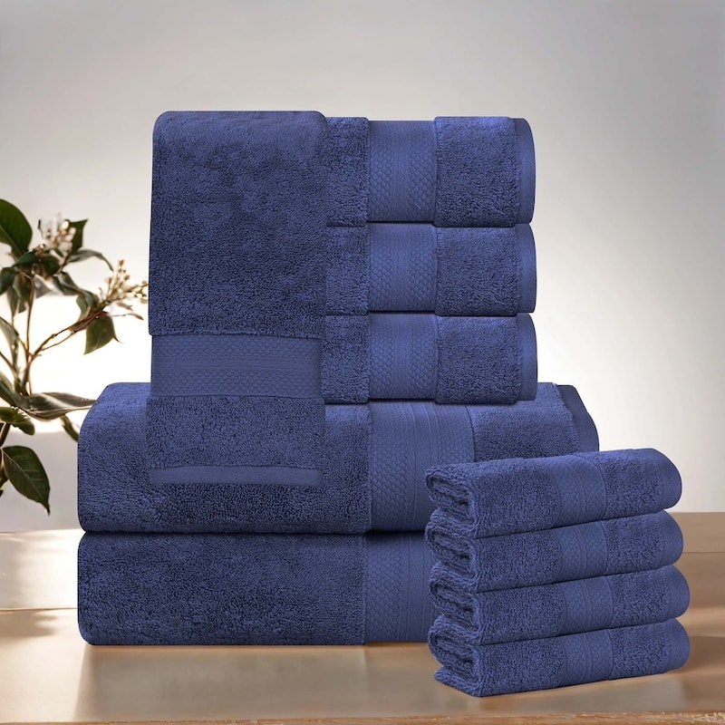 Superior Aria Turkish Cotton Heavyweight 10-Piece Towel Set