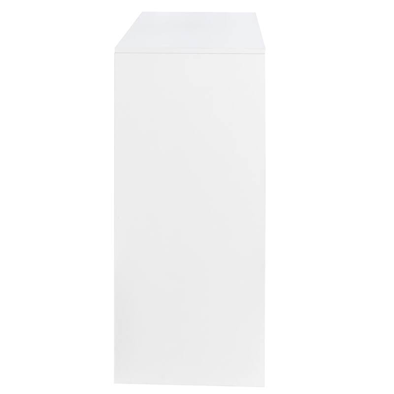 Bookcase with Three Pulled Out Doors Shelving Cabinet,3 Tier Floor Standing Bookcase,Slide Out Storage Bookcase