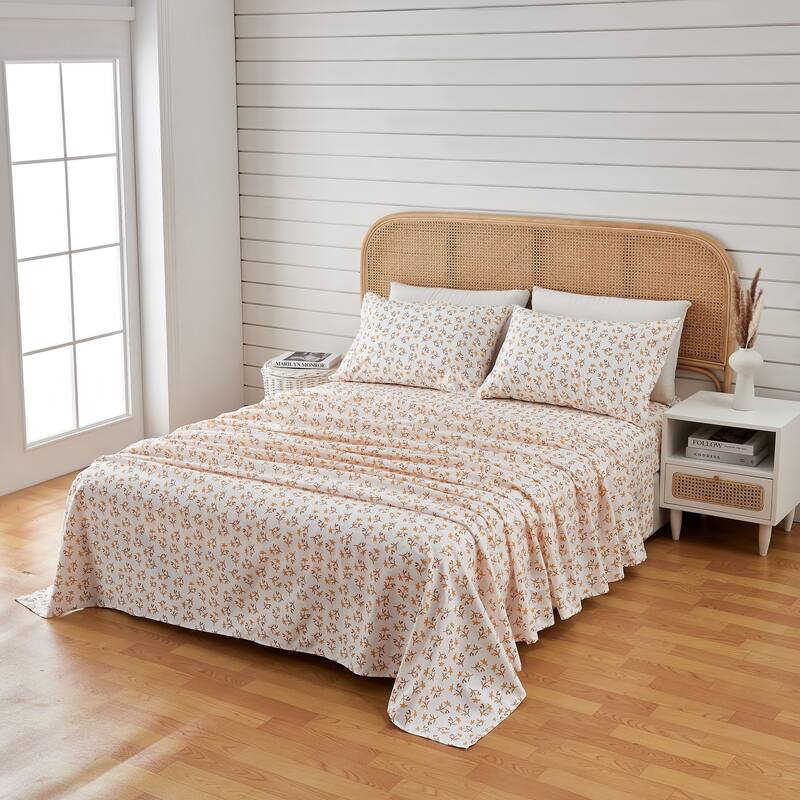 Linery & Co. Ultra-Soft Brushed Winter-Themed Microfiber Sheet Set