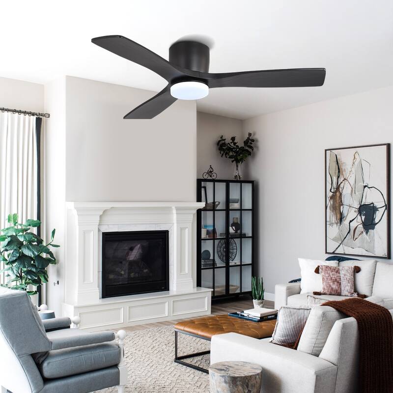 48In 3Blade Dc Motor Indoor Ceiling Fan With Light Kit And Remote