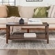 preview thumbnail 31 of 42, Middlebrook Kujawa Coffee Table with Metal Accents Dark Walnut