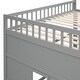 preview thumbnail 16 of 14, Elegant Design Full Size House Loft Bed With Ladder,Modern Multi-Functional Children's Bed-Gray聽