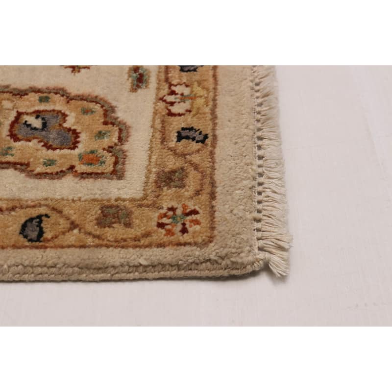 ECARPETGALLERY Hand-knotted Jamshidpour Cream Wool Rug - 4'1 x 6'2
