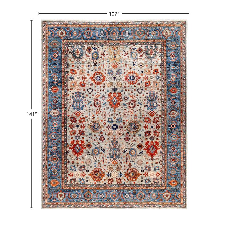 Serapi One-of-a-Kind Hand-Knotted Area Rug - Gray - 8' 11" x 11' 9"