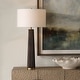 preview thumbnail 2 of 5, Uttermost Forage Dark Scalloped Table Lamp - 31.5" H X 15" W X 15" D