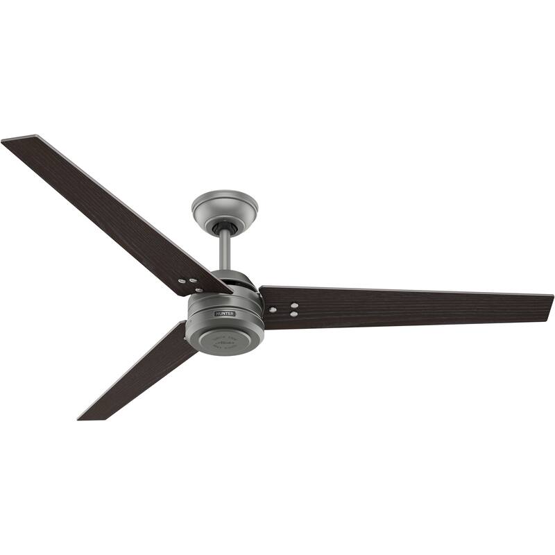 Hunter 60" Cassius ENERGY STAR® Ceiling Fan and Wall Control - Damp Rated - Farmhouse, Transitional, Industrial, Casual