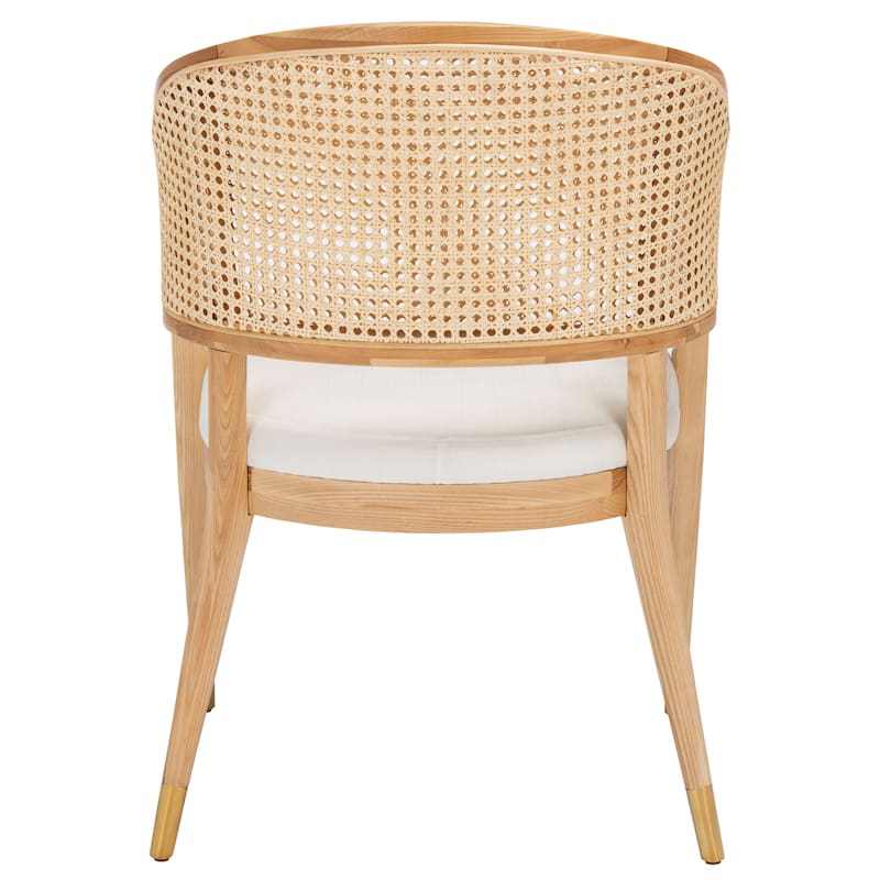 SAFAVIEH Couture Dominica Rattan Dining Chair - 23.4" W x 22.8" L x 33.6" H - 23"W x 23"D x 34"H