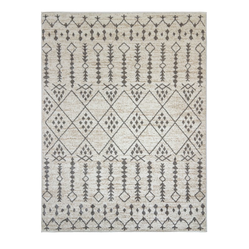 Gertmenian Barcelona Polyester / Polypropylene Turfted High-Low Area Rug Collection - 5' 3" x 7' - Drisana - Runner/Rectangle