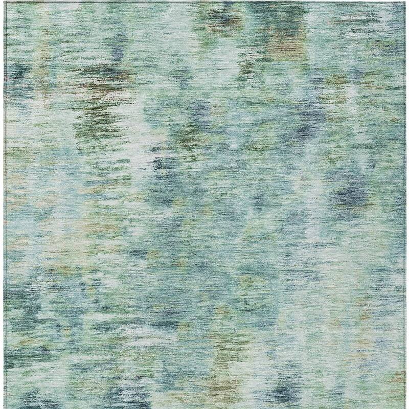 HomeRoots Abstract Transitional Rectangle Outdoor Rug