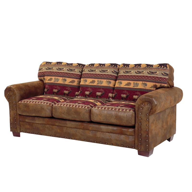 Sierra Lodge Microfiber Sofa