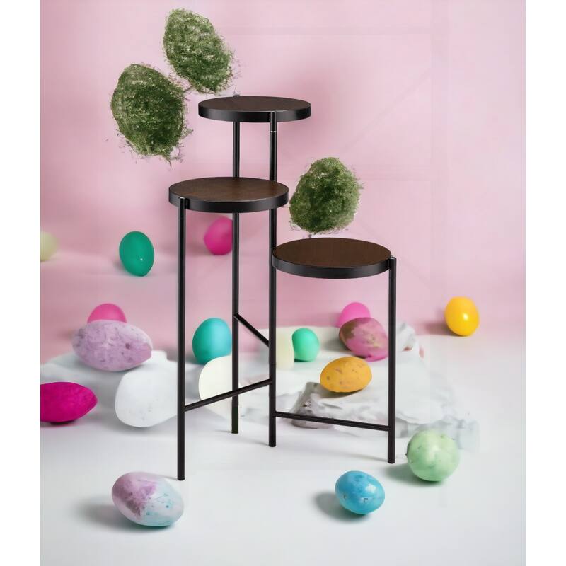 Versatile Foldable Plant Stand with Multiple Compartments