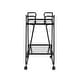 preview thumbnail 46 of 58, Rosa Mid-Century 2-Teir Rolling Metal Bar Cart