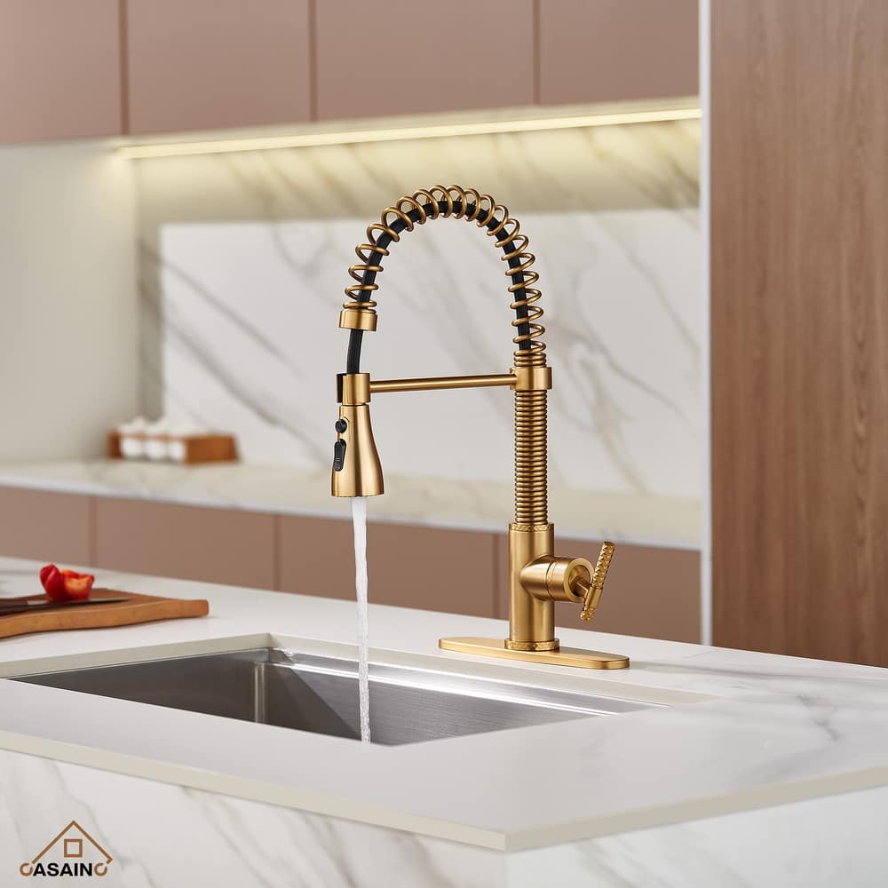 Single Handle Pull Down Sprayer Kitchen Faucet