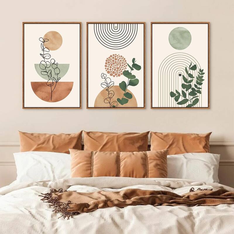Abstract Bohemian Wall Decor, Mid Century Modern Geometric