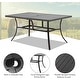 preview thumbnail 6 of 25, EROMMY 7 Pieces Patio Dining Set Metal Outdoor with Umbrella Hole