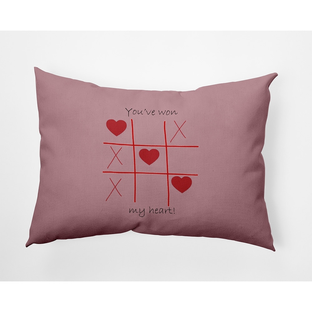 You've Won My Heart Valentines Day Decorative Throw Pillow