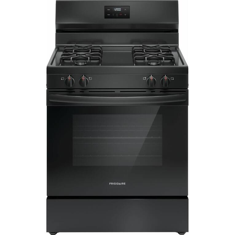 Frigidaire FCRG3051B 30" Wide 5.1 Cu. Ft. Free Standing Gas Range with - Black