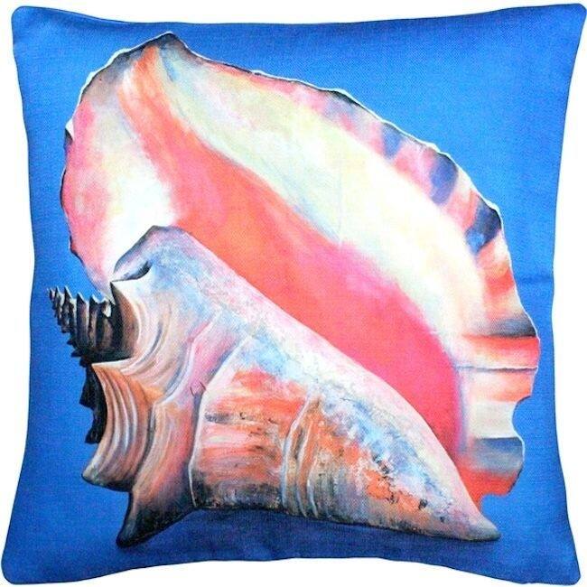 Captiva Queen Conch Throw Pillow