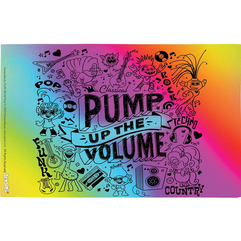 Tervis DreamWorks Trolls Pump Up the Volume Made in USA Double Walled Insulated Travel Tumbler, Classic - 16oz