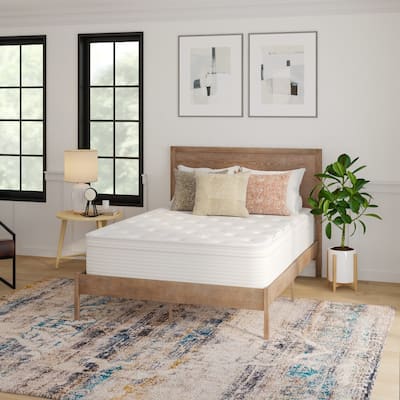 Euro Top Hybrid Pocket Spring & Foam Mattress in a Box with Edge Support