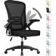 preview thumbnail 37 of 48, Ergonomic Office Mid Back Chair - N/A Black