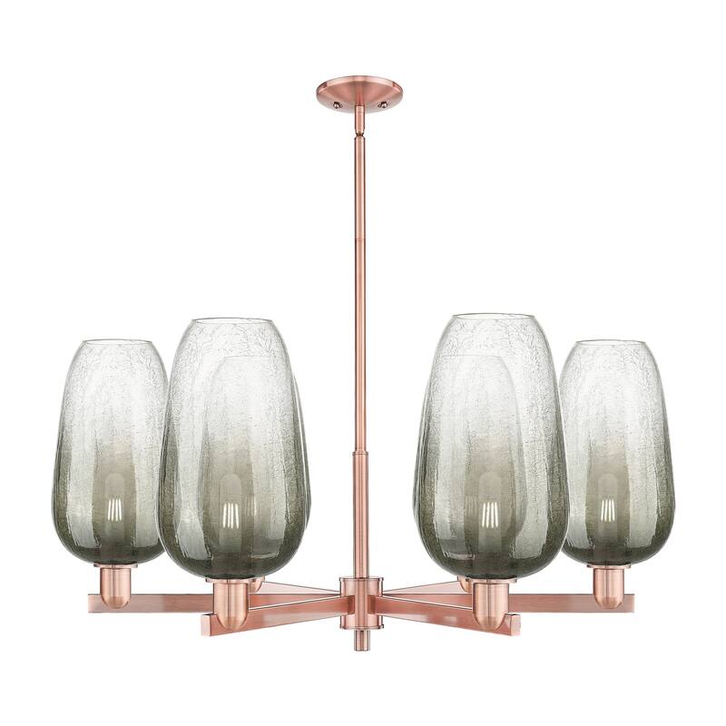Innovations Lighting Downtown Urban - Brookhaven Flute - 6 Light 24" Stem Hung Chandelier