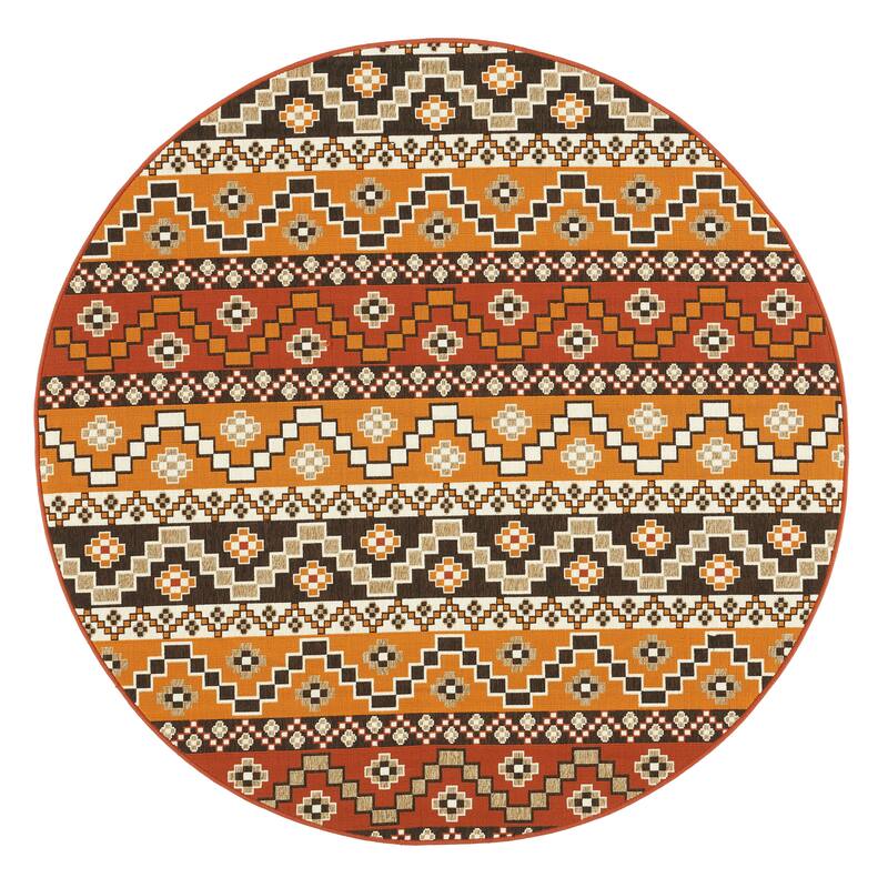 SAFAVIEH Veranda Rudy Indoor/ Outdoor Waterproof Patio Backyard Rug