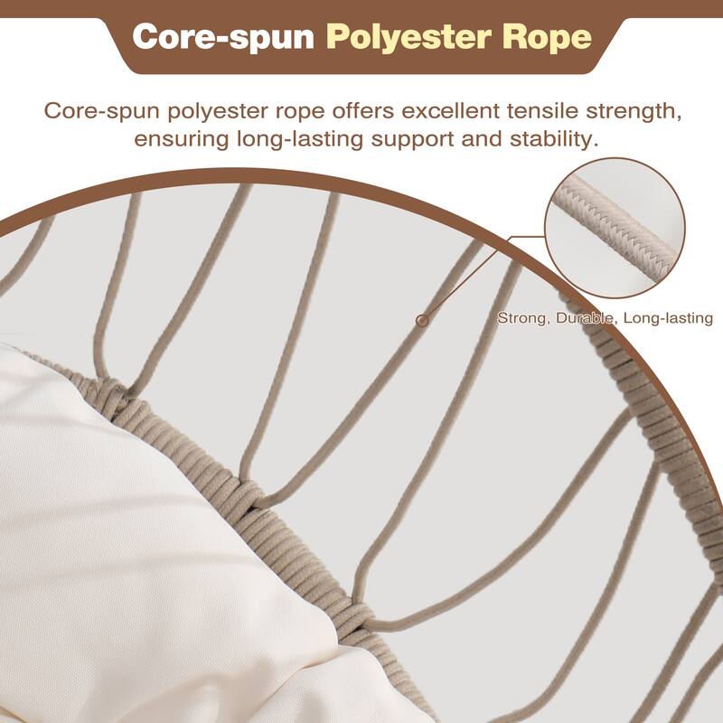 Outdoor Garden Rattan Egg Swing Chair, Hanging Chair PE hanging Chair