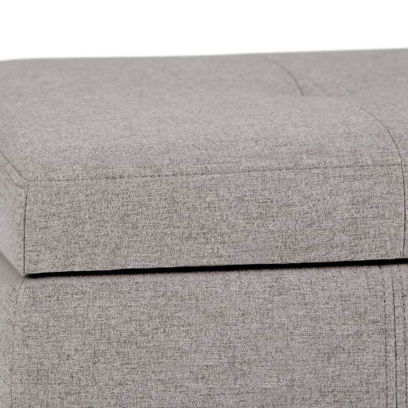 WYNDENHALL Cambridge 48 inch Wide Contemporary Rectangle Storage Ottoman