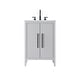 preview thumbnail 1 of 9, Elegant Lighting VF29324 Millie 24" Free Standing Single Basin Vanity Gray