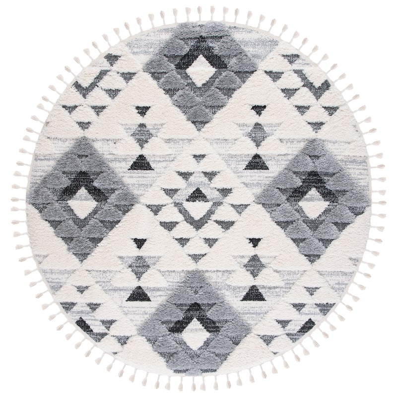 SAFAVIEH Moroccan Tassel Shag Kobi 2-inch Thick Rug