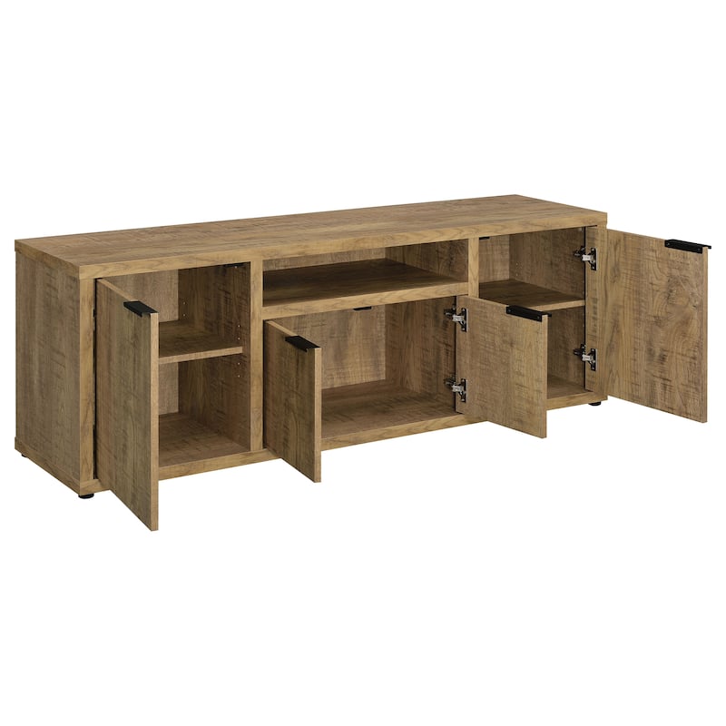 Tabby 4-Door Engineered Wood 60" TV Stand Mango
