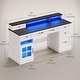 preview thumbnail 3 of 33, Executive Desk Drawers Home Office Desk Storage Cabinet