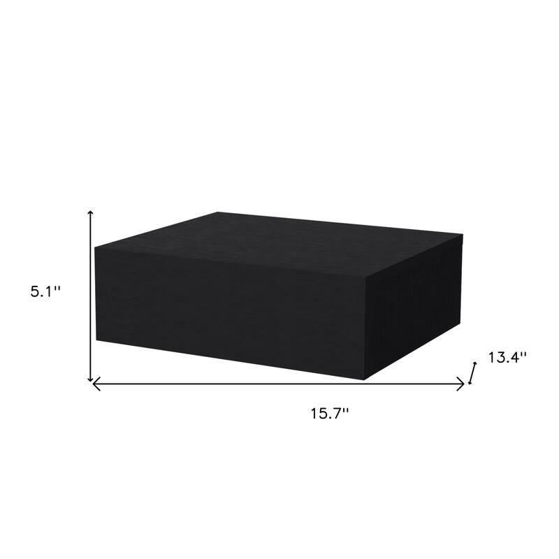 5" One Drawer Faux Wood Floating Nightstand