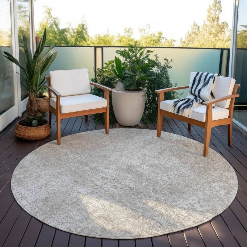Bane Artistic Abstract Weather Resistant Versatile Elegance Outdoor Rug