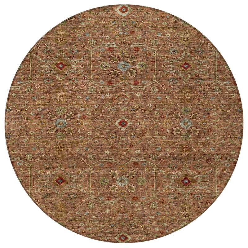 HomeRoots Floral Transitional Rectangle Outdoor Rug