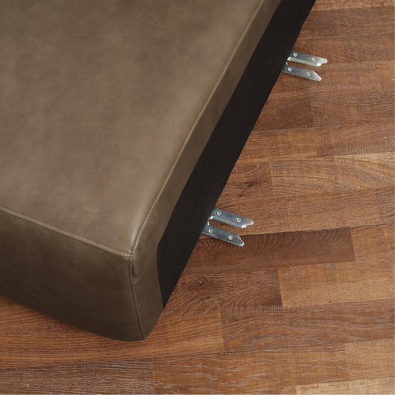 Art Leon Genuine Leather 4-Piece Modular Sectional Sofa