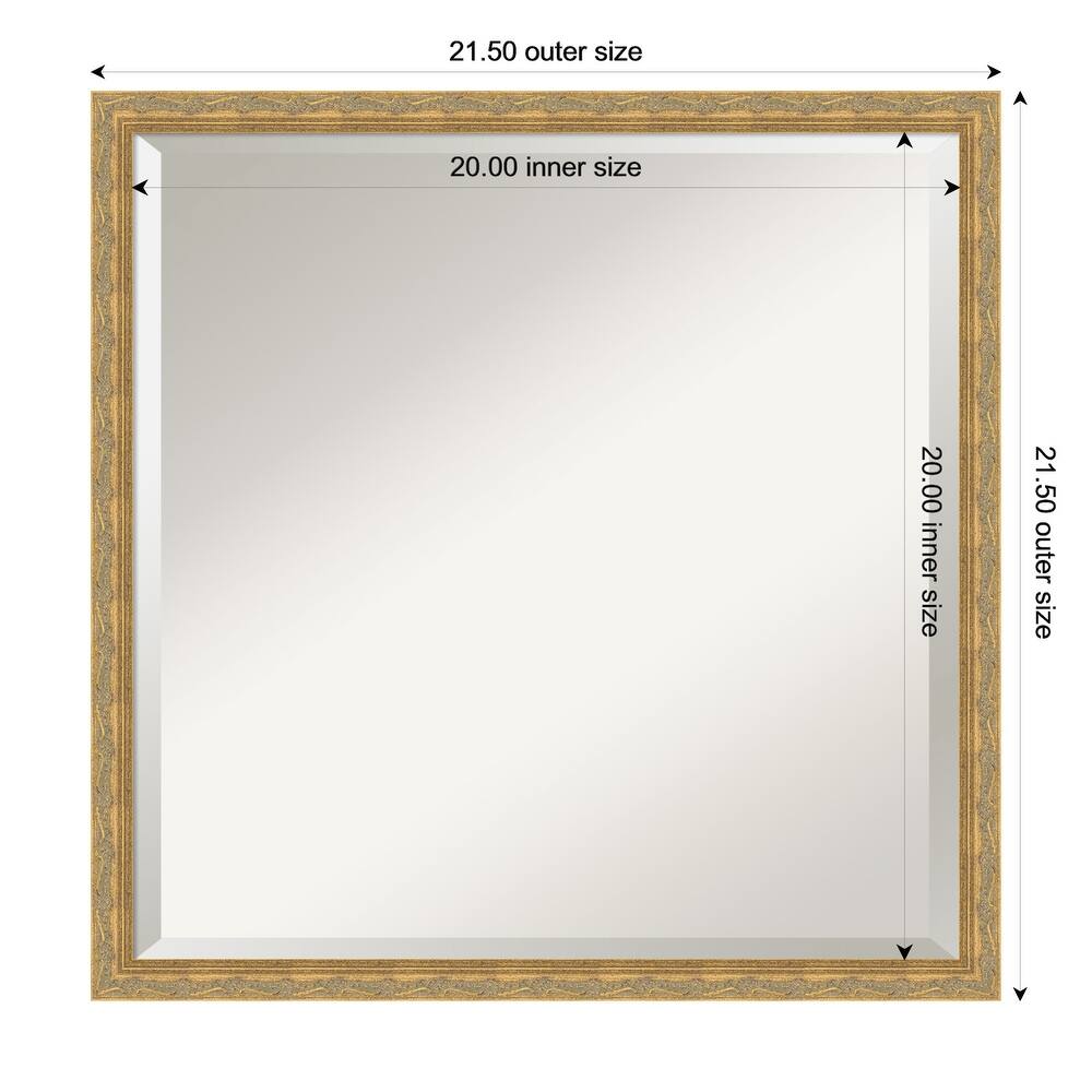 Mila Beveled Wood Framed Bathroom Vanity Wall Mirror