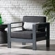 preview thumbnail 3 of 41, Christopher Knight Home Cape Coral Outdoor Aluminum Club Chair with Optional Sunbrella Cushions